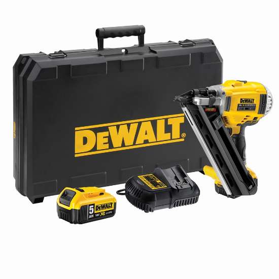 Afbeeldingen van DeWalt accu constructietacker DCN692P2-QW - 18V nagellengte 50-90mm - 2x5,0Ah accu's, lader,  in standaard koffer