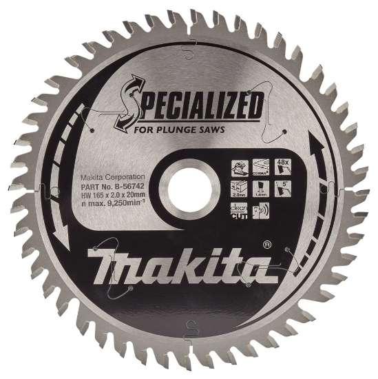 Afbeeldingen van Makita Zaagb corian 165X20X2,0 48T 5G B-56742