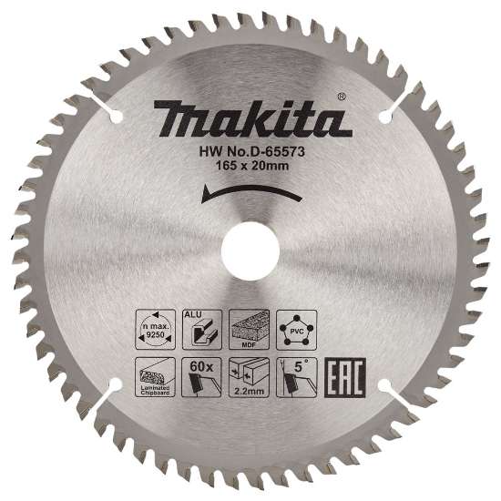 Afbeeldingen van Makita Zaagb multi 165x20 60T 5g D-65573