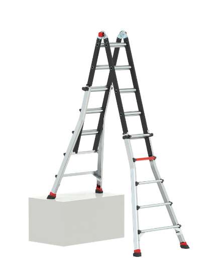 Afbeeldingen van Altrex vouwladder Varitrex Tele PRO+ - 4x5 sporten