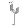Afbeeldingen van GB Pergolasteun skinverpakking 310x50 140x60 60x5