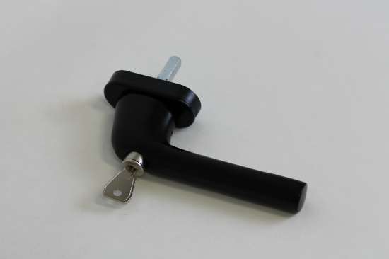 Afbeeldingen van Ami veiligheids Raamgreep 822 draaikiep - Ral 9005 zwart 