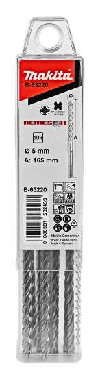 Afbeeldingen van Makita P4S:Sds-Plus Boor 5X165Mm 10St B-63220