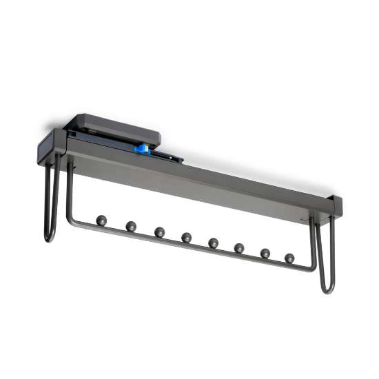 Afbeeldingen van Quartz uitschuifbare kleerkasthanger titanium