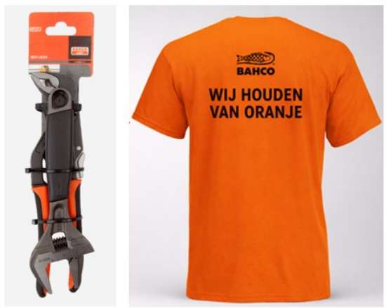 Afbeeldingen van Bahco waterpomptang met moersleutel 9031-8224
