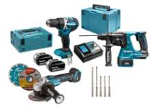 Afbeeldingen van Makita combiset 3 machines DLX3197JX1 18V